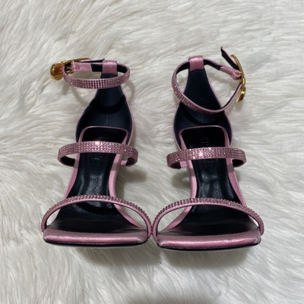 Versace Crystal Embellished ankle strap‎ sandal size 35EU - Picture 15 of 17